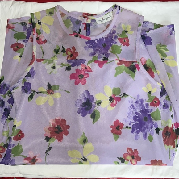 Purple Flowered Dress from Blondie and Me - Size L - Picture 1 of 5